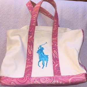 Ralph Lauren Canvas Tote Bag